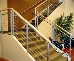 height of railing stairs