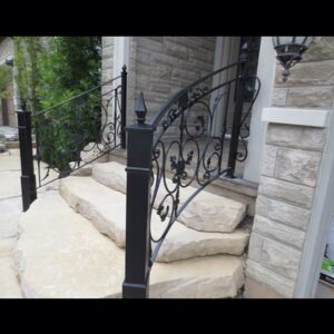 metal outdoor stair railing