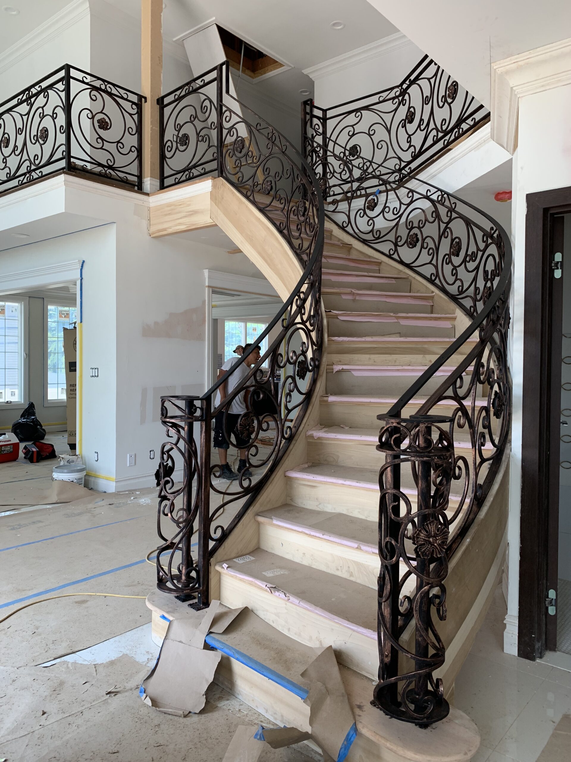 wrought iron railings indoor